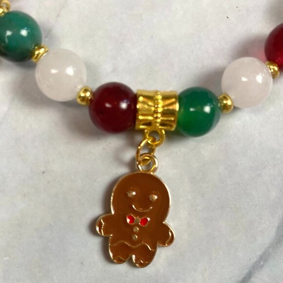 Holiday Christmas Bracelet - Genuine Crystals with Multiple Christmas Charms - Picture 2 of 11